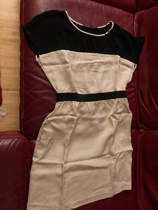 Abito Zara donna L beige e nero