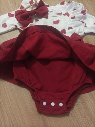 Conjunto body y falda niña 6-9 meses