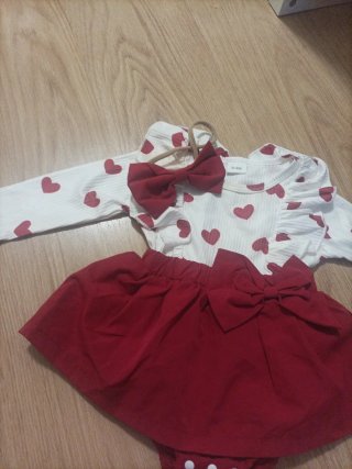 Conjunto body y falda niña 6-9 meses