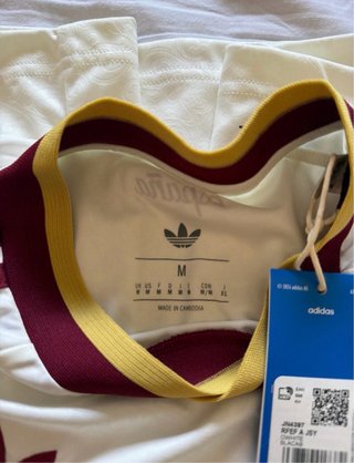 Segunda equipación España Adidas Beige/Rojo