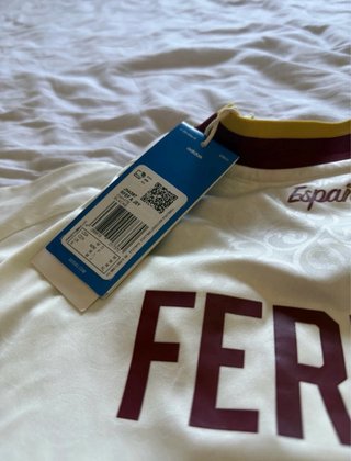 Segunda equipación España Adidas Beige/Rojo
