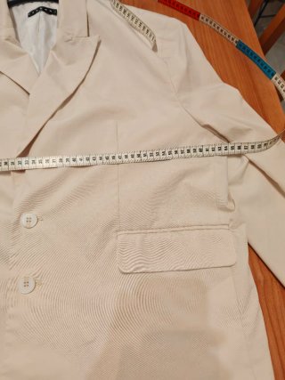 Blazer americano hombre crema Talla L