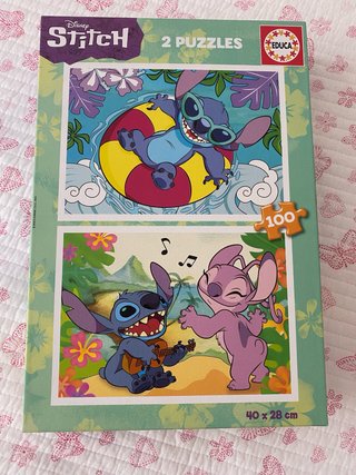 Puzzle Disney Stitch 2 Puzzles de 100 Piezas