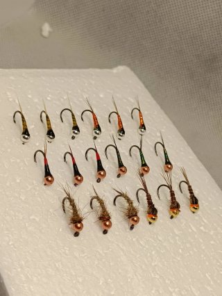 Ninfas y perdigones pesca trucha