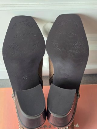 Botas Alma en Pena Talla 38 Marrón y Dorado