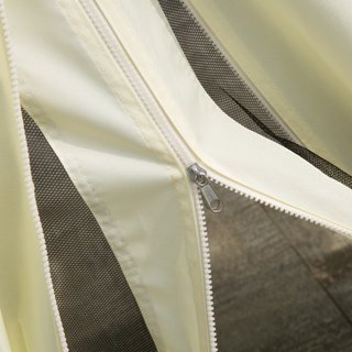 Gazebo da Giardino 4x3m con Zanzariera Crema