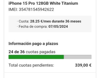 iPhone 15 Pro 128GB Plata
