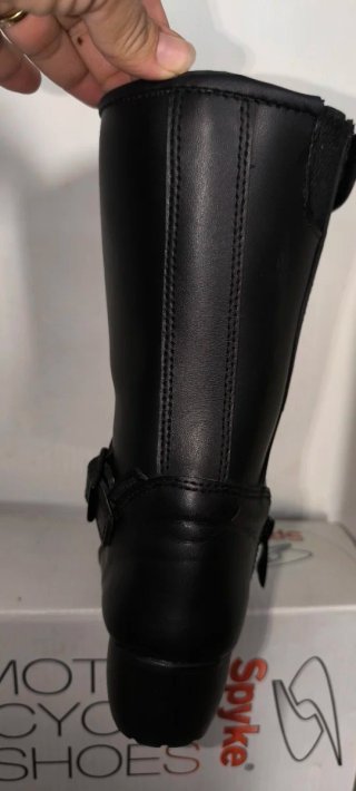 Stivali da Moto Spyke Donna / Bambina Neri in Pelle