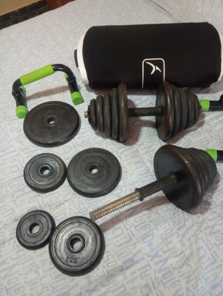 Mancuernas pesas y accesorios para fitness