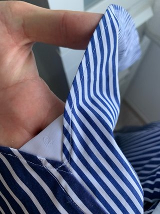 Camisa Uniqlo x Jil Sander Rayas Azules