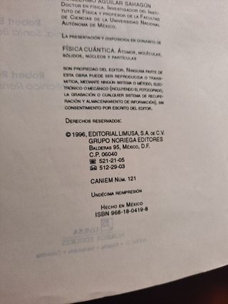 Física cuántica Eisberg-Resnick Editorial Limusa 1