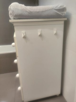 Mueble cambiador bebé con bañera