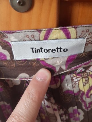 Falda larga estampada
