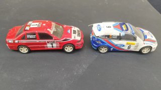 4 Coches Scalextric Rally y F1