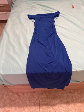 Vestido largo azul de fiesta