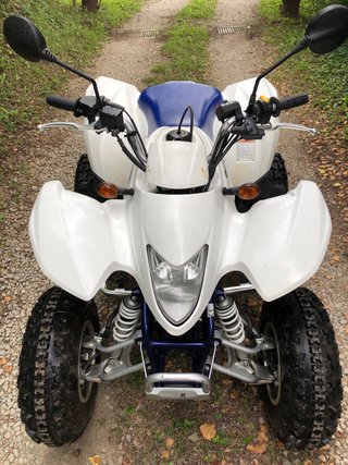 Suzuki LTZ 250 Quad Blanco y Azul