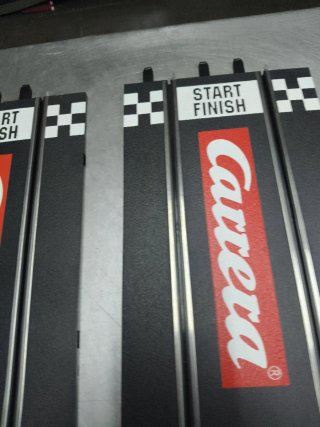 2 Rectas Scalextric Carrera con logo