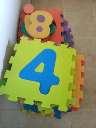 Puzzle Suelo Goma EVA Números Habitación Infantil