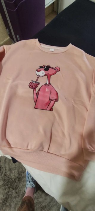 Sudadera Pink Panther Talla L + Calcetines