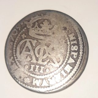 ESCASOS 2 Reales 1709 Carlos III Pretendiente