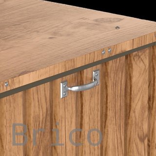 Baúl Arcón Metálico 770 L Imitación Madera - 73x173x72 cm - Duramax