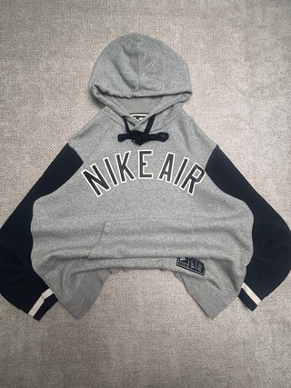 Felpa Nike Air Vintage Grigia e Nera