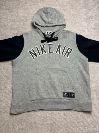 Felpa Nike Air Vintage Grigia e Nera