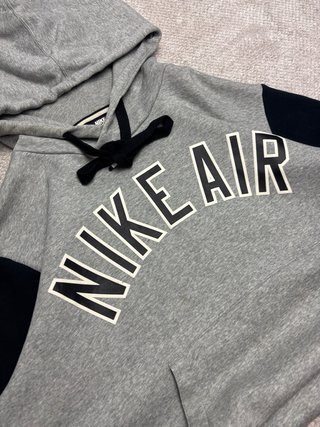 Felpa Nike Air Vintage Grigia e Nera