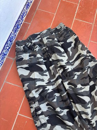 Pantalón Cargo Ancho Camuflaje Y2K