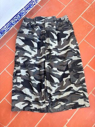 Pantalón Cargo Ancho Camuflaje Y2K