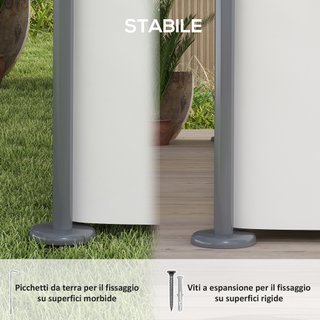 Gazebo Giardino 3x4 m con Tende Rimovibili Crema