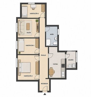 Piso en venta en Centre en Prat de Llobregat, El