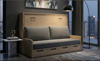 CAMA MATRIMONIO ABATIBLE CON SOFÁ 135.