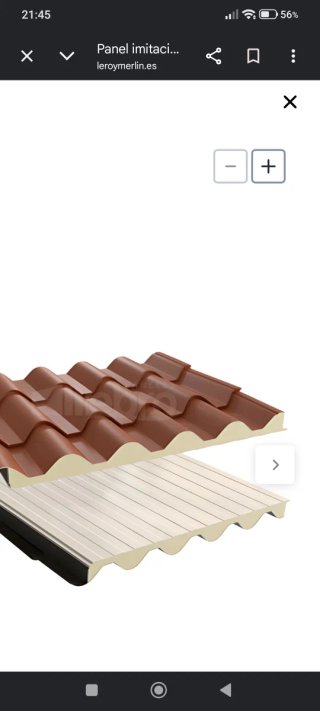 Panel Sándwich Teja Marrón 240x100