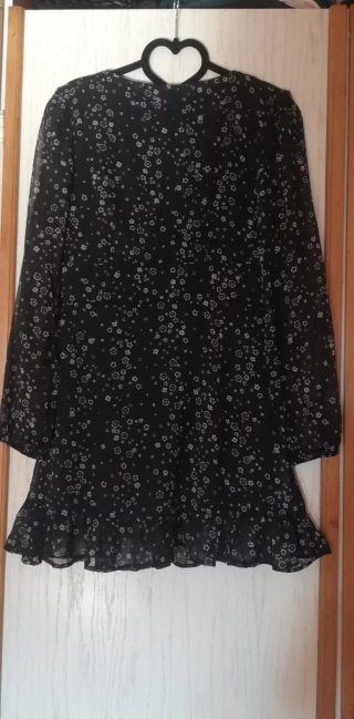 Vestito estivo fantasia floreale nero