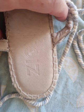 Alpargatas Zigi Beige y Azul