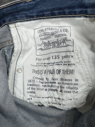 Jeans Levi's 504 Straight Vintage Blu Chiaro