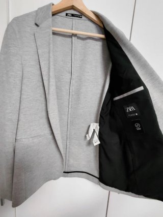 Americana Zara color Gris Talla M