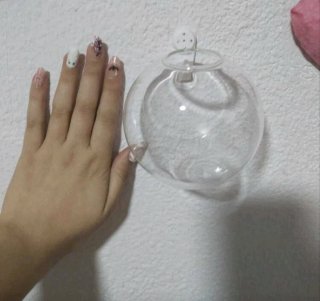 Jarrón de cristal para colgar (2 uds)