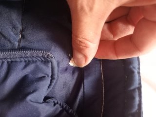 Chaleco azul acolchado