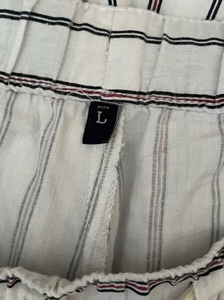 Pantalón ancho mujer rayas