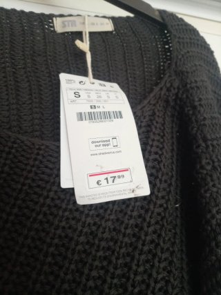 Jersey punto marrón corto S
