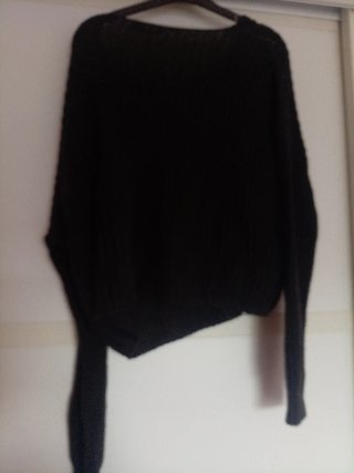 Jersey punto marrón corto S