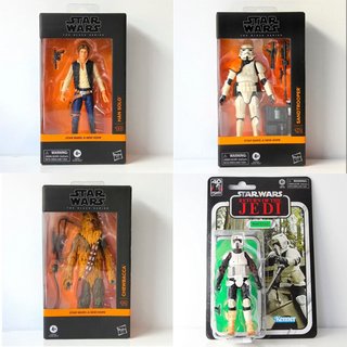 Star Wars Black Series Han Solo, Sandtrooper, Chew