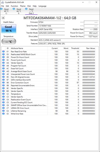 4x SSD Intel y Micron (80GB + 3x64GB)