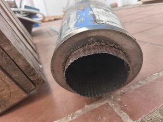 Tubo de caldera metálico inox