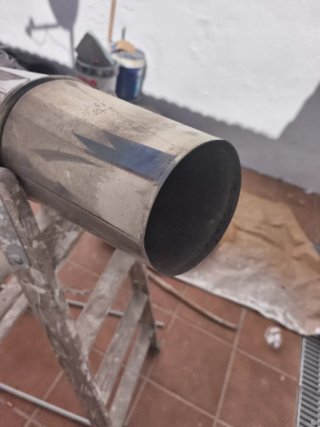 Tubo de caldera metálico inox