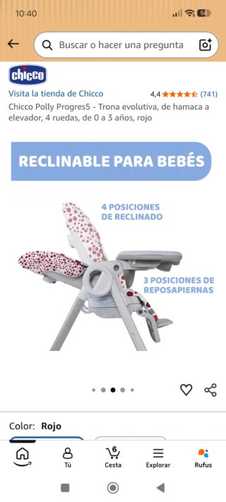 Trona Chicco Polly Progress 5