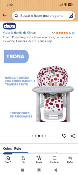 Trona Chicco Polly Progress 5