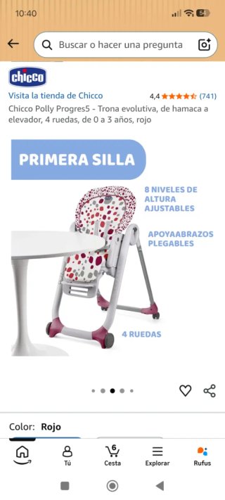 Trona Chicco Polly Progress 5